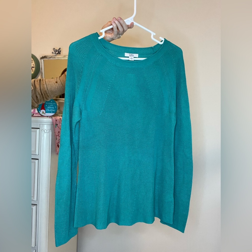Croft & barrow green teal top